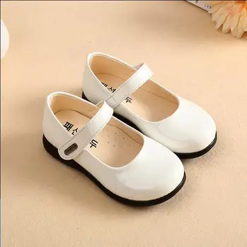 

Girls leather shoes 2018 spring and autumn new fashion princess shoes black fashion show shoes single shoes soft bottom