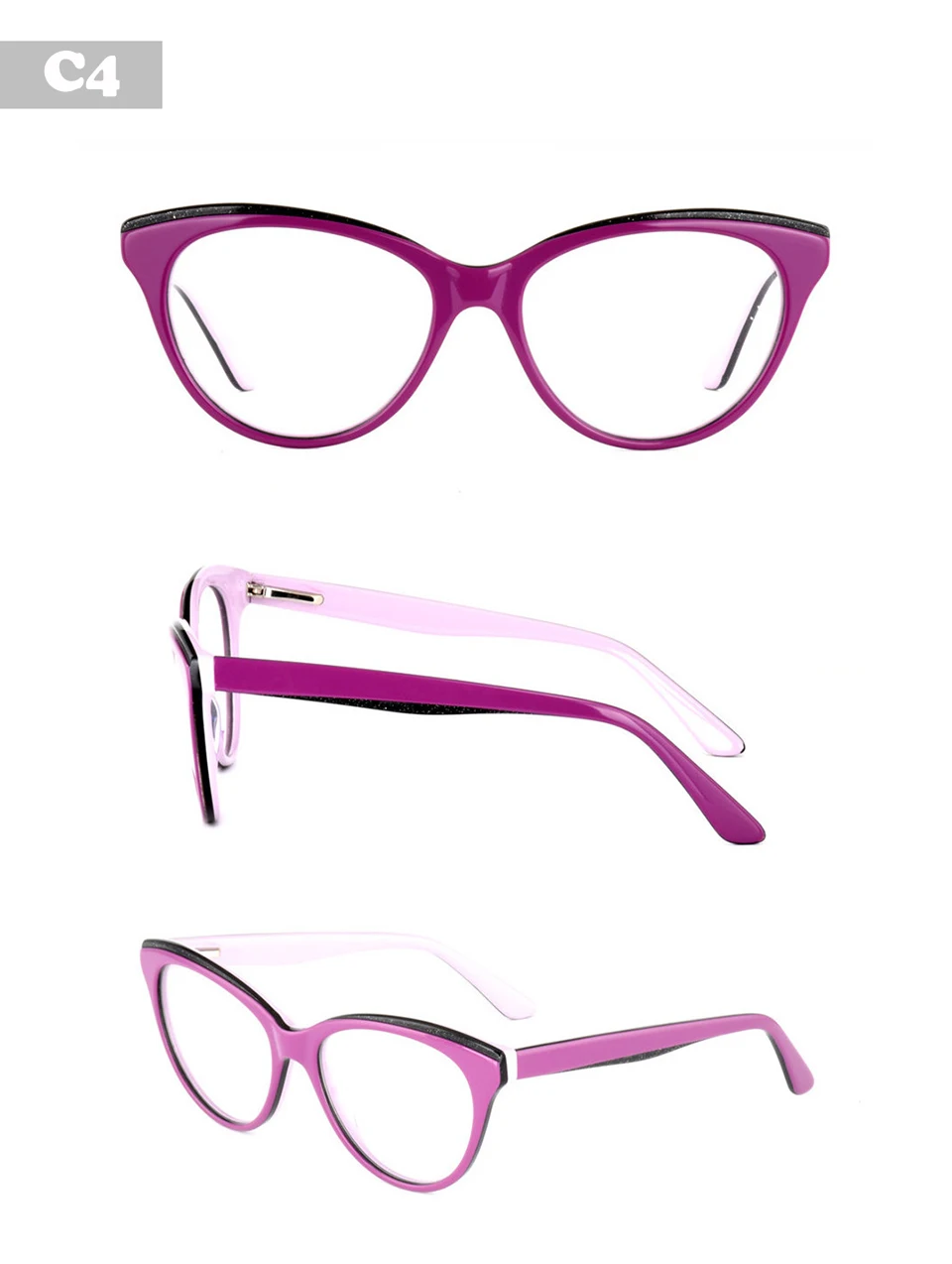 Для женщин Кошачий глаз ацетат очки оправы для оптики новые модные однотонные Цвет Frame унисекс очки для чтения очки подарок для девочек