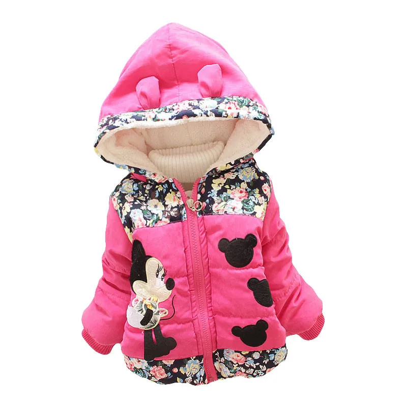 Осенне-зимние куртки для маленьких девочек; Верхняя одежда для младенцев; хлопковые пальто с капюшоном для малышей; пуховая куртка; пальто для малышей; Одежда для новорожденных девочек