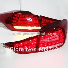 Для Elantra светодиодные задние лампы 2010-2013 год для Audi Стиль супер люкс