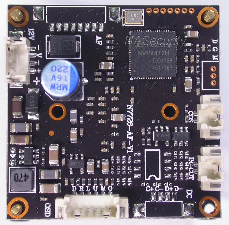 1/2 МП/МП AHD. 9 &quotSONY IMX326 CMOS датчик изображения + NVP2477H камера видеонаблюдения PCB