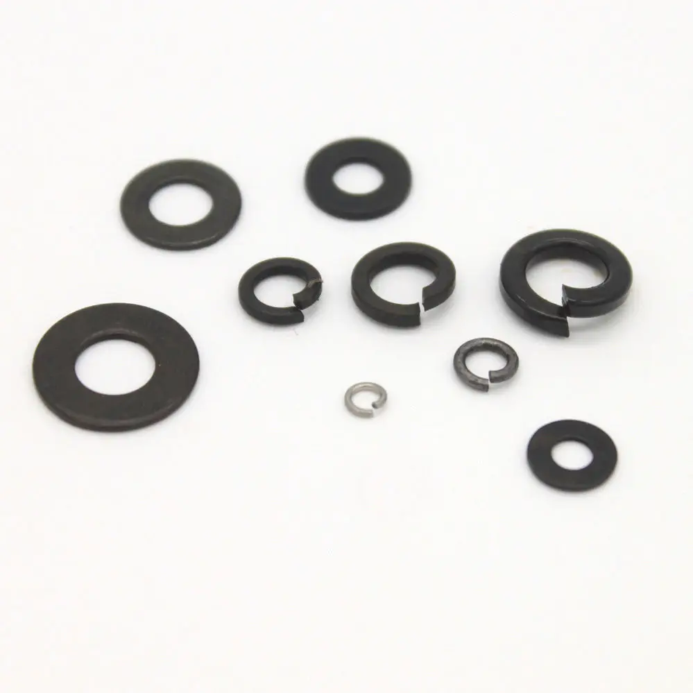 100pcs M4 Carbon Steel Square Section Spring Lock Washersin Washers