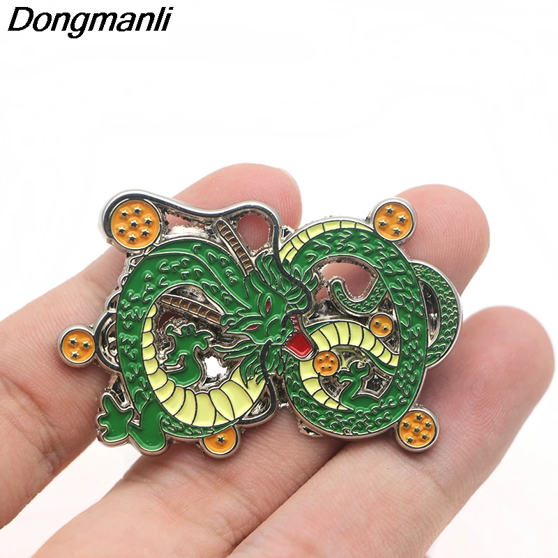 P2401 Dongmanli ювелирные изделия аниме Dragon Ball Shenron металлическая шляпа из эмали булавка броши Дракон сумка для значка детские подарки