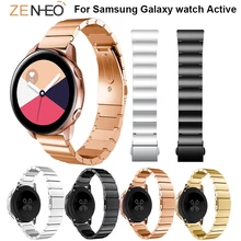 Роскошный ремешок для часов из нержавеющей стали для samsung Galaxy Watch активный сменный браслет на запястье для samsung Galaxy Band 20 мм