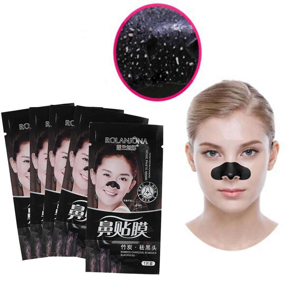 

5PCS Blackhead Remover Mask Pore Cleanser Black head Nose Facial Deep Cleansing purifying Masks Beauty makeup