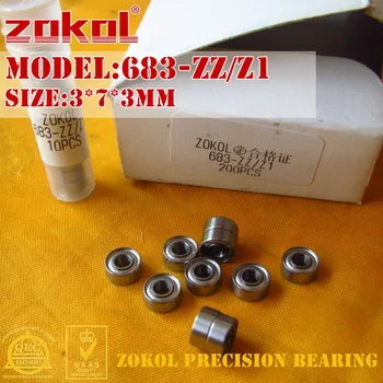 

ZOKOL 683 ZZ 683zz bearing 683 Z Z1 Miniature Deep Groove ball bearing 3*7*3mm