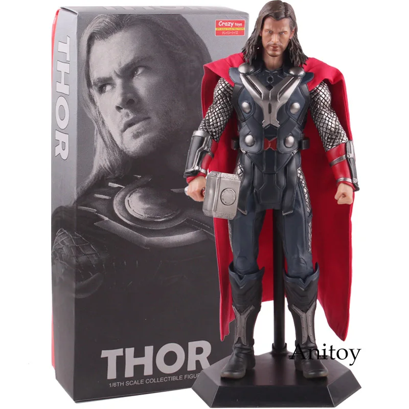 

Crazy Toys Marvel Legends Thor Action Figure PVC 1/6th Scale Collectible Figure Model Toy 29.5cm
