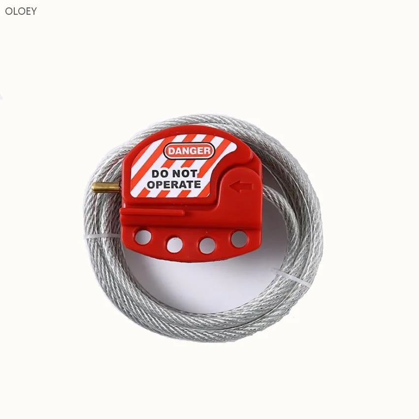 

Each One Steel cable lock2.4M 4mm/6mm adjustable safety cable lock safety cable upper lock listing safety support customization
