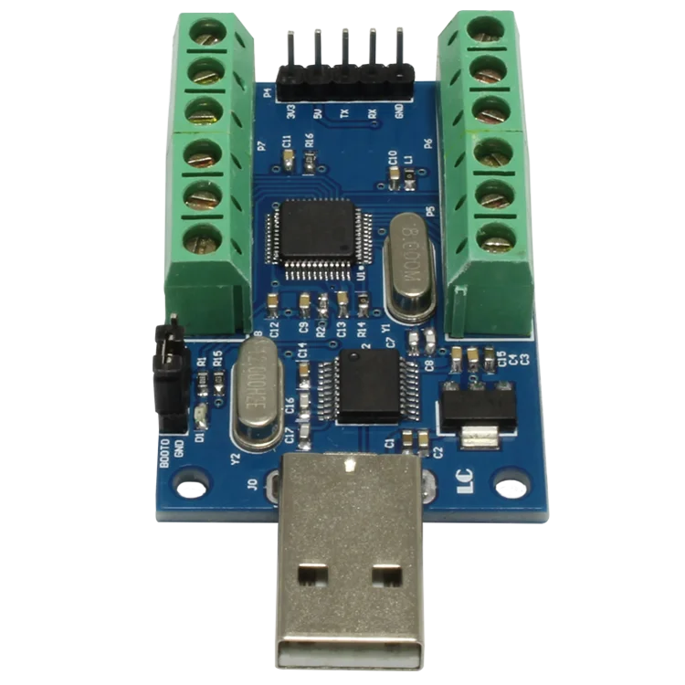 USB DAQ сбора данных 10 каналов 12-разрядный аналоговые входные сигналы 10AD STM32 UART модуль АЦП