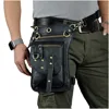 Genuine Leather Multipurpose Men Travel Mochila Crossbody Messenger Bag Hook Belt Waist Pack Drop Leg Phone Case Bag 2141-b ► Photo 2/6