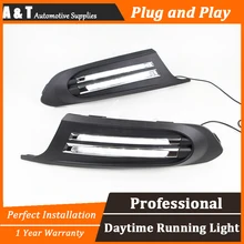 A&T car styling For VW Jetta LED DRL For Jetta High brightness guide LED DRL led fog lamps daytime running light
