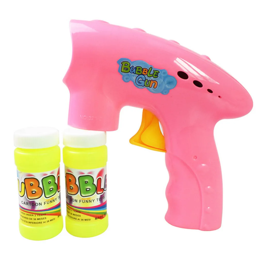 Пистолет для мыльных пузырей комплект детские образовательные игрушки включают светящиеся объекты весело Цвет мультфильм пузырьковая игрушка пузырь машины игры на свежем воздухе игрушки для детей A1