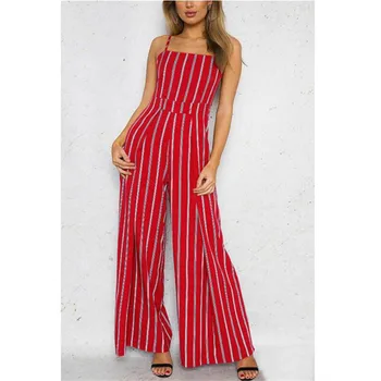 

Jumpsuits for Women 2019 Casual Rompers Womens Sexy Striped Summer Bodysuit Jumpsuit
