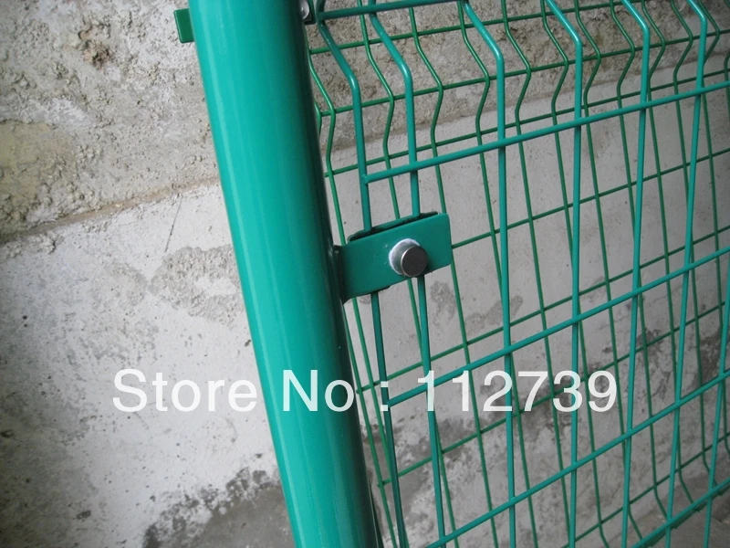 Post Size 48*1.5mm*2.2m, Welded Mesh Fence,Using Clips to Connect Post