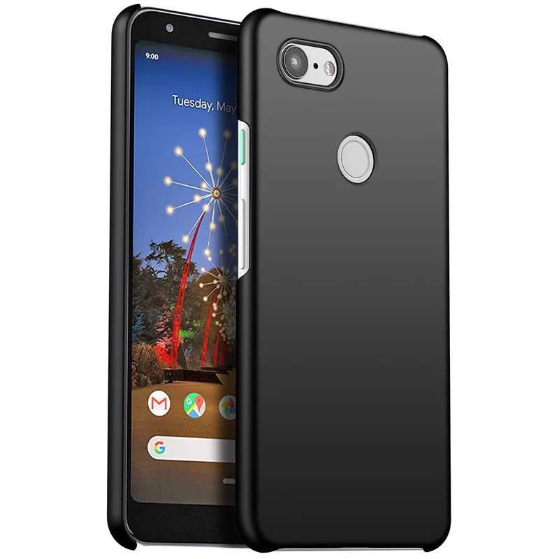 

For Google Pixel 3A XL Case Ultra Thin 3 Lite XL Hard Case for Pixel 3A 3 Lite Matte Fitted Cases Back Protective Cover Black