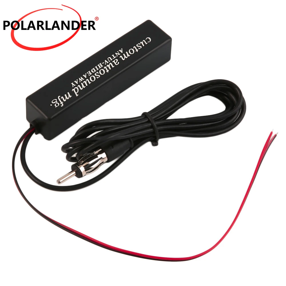 Universal Auto Car Radio FM Antenna Signal Enhance Device 12V Booster Amp Amplifier for Marine Vehicle Boat RV | Автомобили и