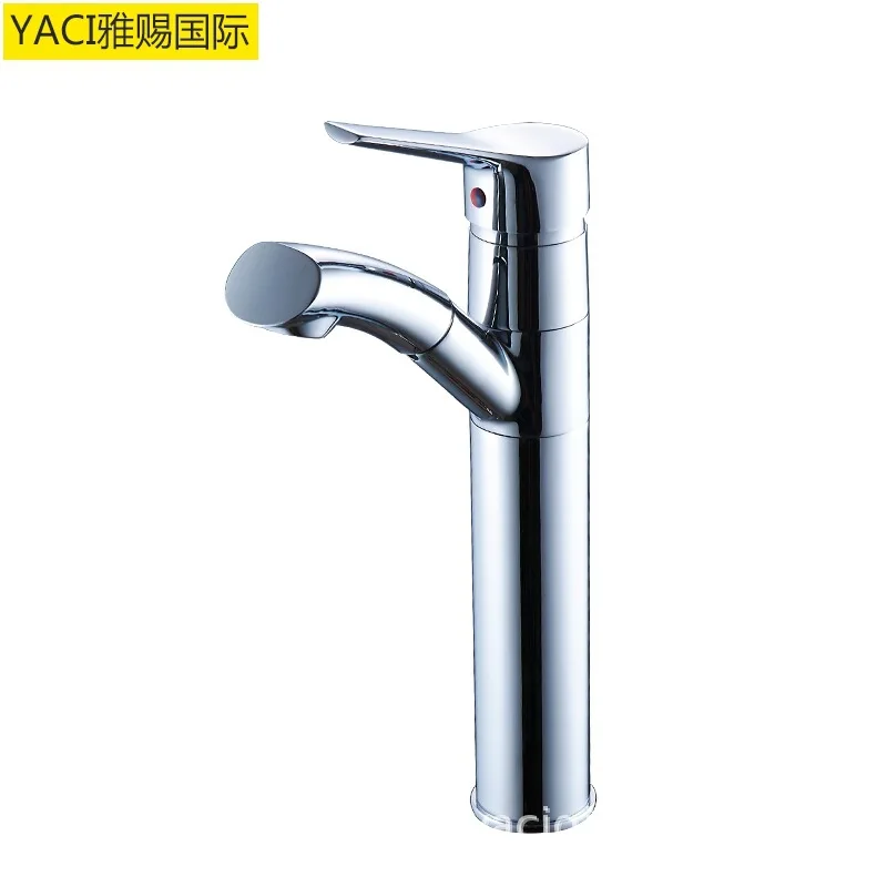 

Vidric New Factory Outlet Full Copper Above Counter Basin Pull-Out Faucet Hot and Cold Kitchen Sink Mixer Swivel