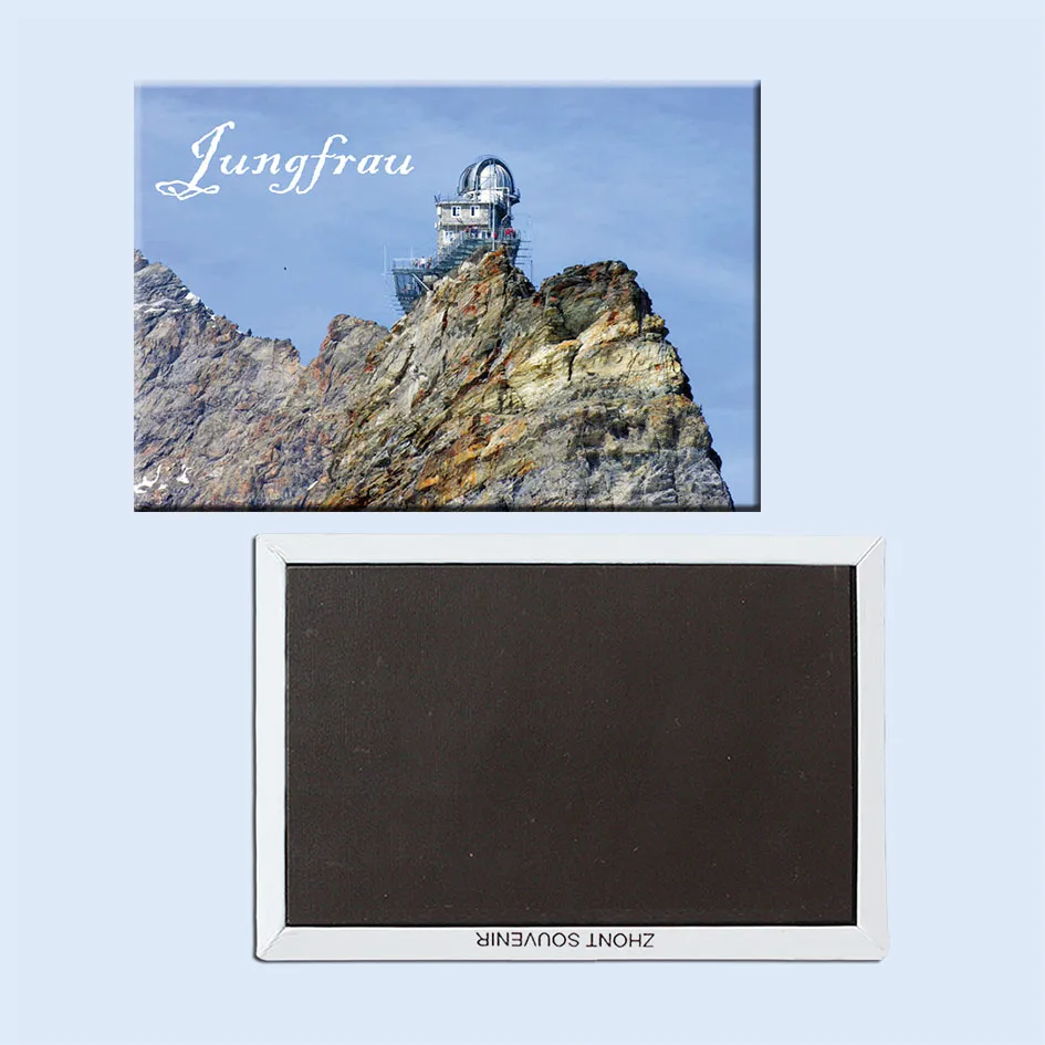 

Jungfrau, the main summits of the Bernese Alps, Fridge Magnets 21714 holiday destination Souvenirs