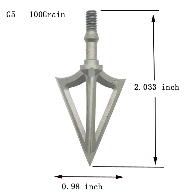 3 шт. для стрельбы из лука фиксированные 3 лезвия наконечник стрелы 100 зерна стрела из нержавеющей стали наконечники для охоты