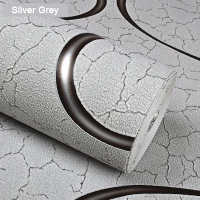 Современные нетканые 3D стерео кривые полосатые обои для гостиной спальни обои рулон для стен Papel де Parede Listrado 3D - Цвет: Silver Grey