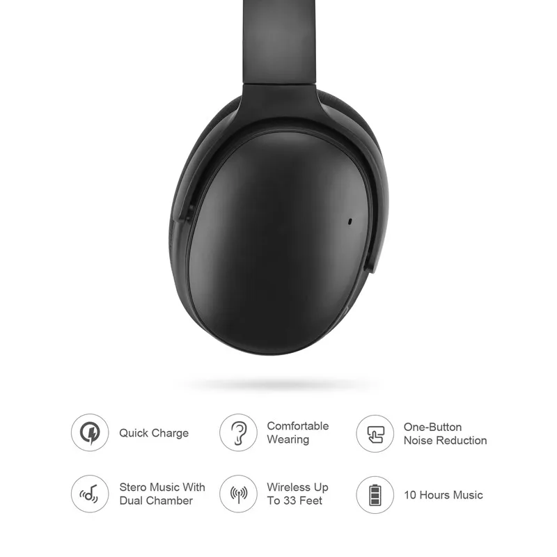 ANC Earphone Active Noise Cancelling Wireless Bluetooth V5.0+EDR Headphones Headset HiFi Stereo with Microphone for Smartphones (5)