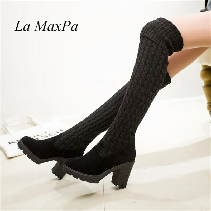 winter over the knee boots