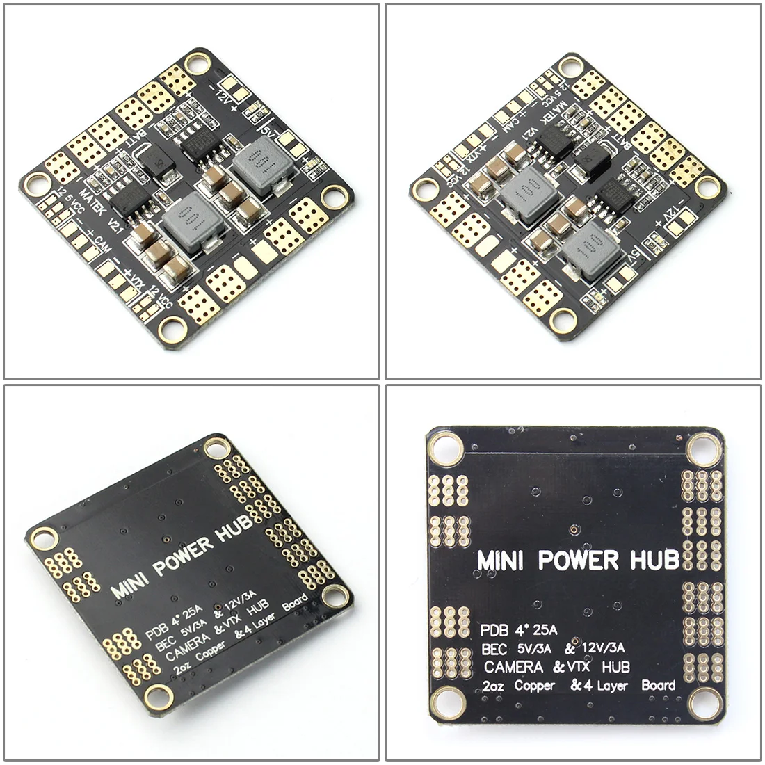 Мини RC гоночный Дрон бесщеточный мотор ESC Combo 4x EMAX RS2306 2400KV& Mini ESC BLHeli-s 30A+ мини распределительная плата питания