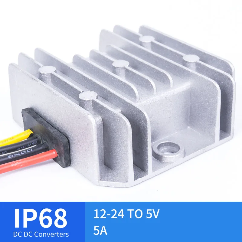 

DC 12-24V TO 5V 5A Step-Down Converter for Automotive Solar Voltage Regulators