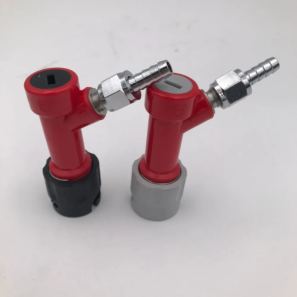 New Gas / Liquid Pin Lock Homebrew Keg Plastic Quick Disconnect 5/16 Barbed Chrome Swivel Nut