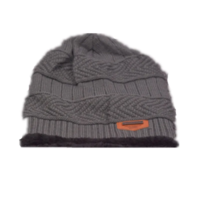 Hat Dark grey Skullies Beanies, зимние шапки для женщин, флисовая маска для лица, шапка для шеи, теплая шерсть, вязаная шапка, набор, лыжная маска для лица, женская шапка, плотная шапка s - Цвет: Hat Dark grey