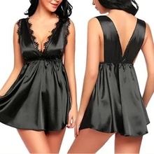 Женское сексуальное кружевное ночное белье халат Babydoll платье для сна