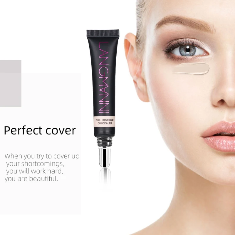 

Full Coverage Concealer Moisturizing Cover Freckles Acne Marks Pores Waterproof Concealer