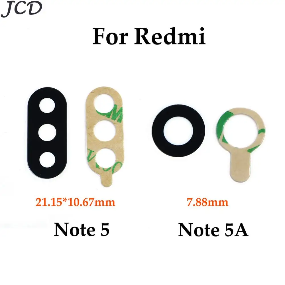 Стеклянная крышка для объектива задней камеры JCD Xiaomi Redmi Note 5 note5/для 5A с клейкой