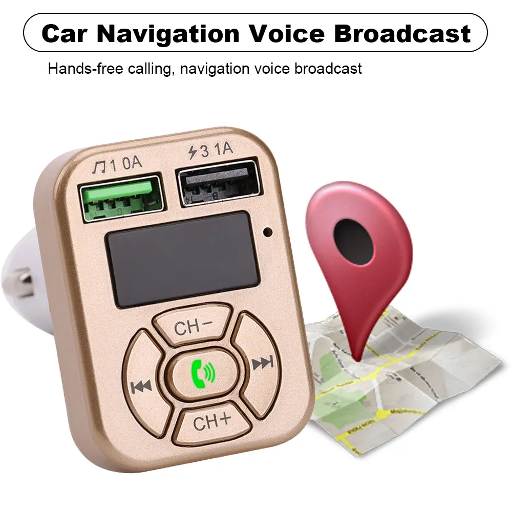 VR robot Bluetooth Car MP3 Player FM Transmitter Handsfree Car Kit Adapter 5V 3.1A USB Charger With TF/U Disk Audio Music Player