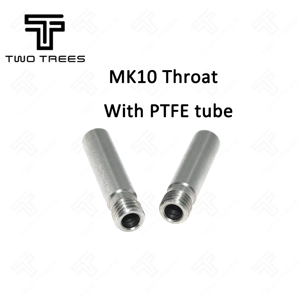 MK10 все металлические Hotend комплект сопла с нержавеющей сталью и PTFE трубки из трех частей комплект и алюминиевое горло и для MK10 сопла 3D принтера