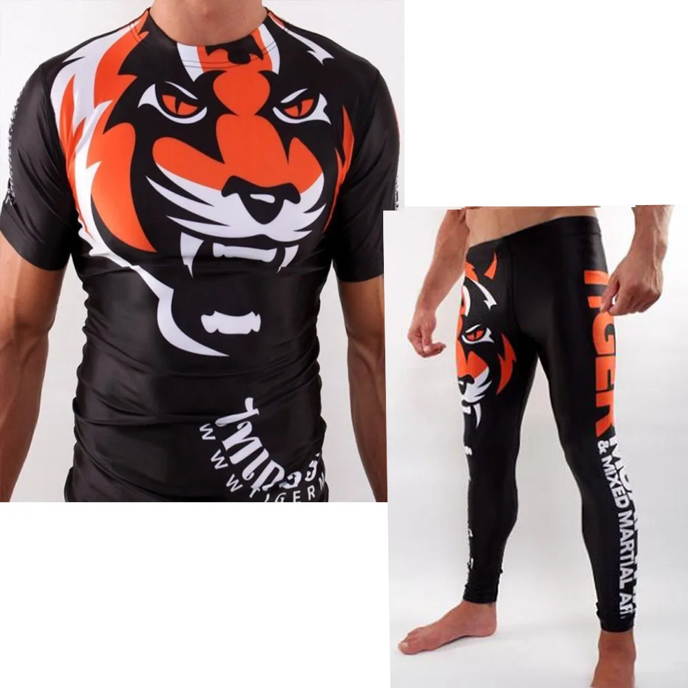 Sublimated Print Artwork Fitness Boxing Rash guard UFC BJJ High ...