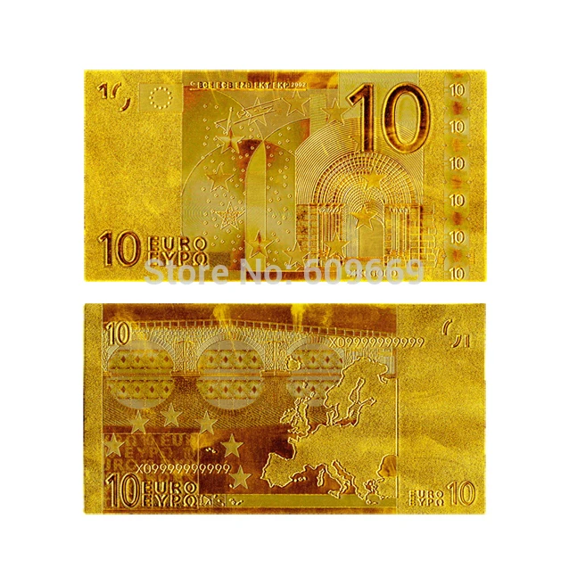 Золото Фольга банкнот евро комплект 100 200 500 1000, пользовательские приемлемым