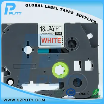 

20 pcs Red on White TZ-242 18mm for ptouch label printers compatible label tapes