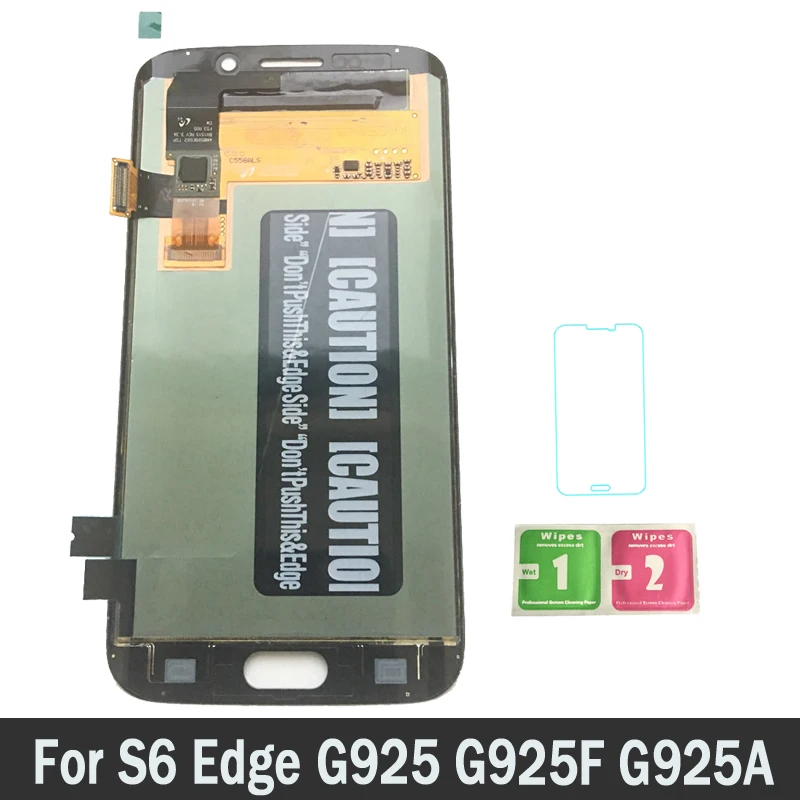 

High Quality Super AMOLED LCDs For Samsung Galaxy S6 Edge G925 G925F G925A G925P LCD Screen Display Touch Digitizer Assembly