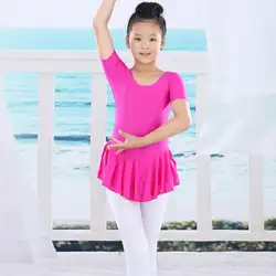 Малыш От 2 до 14 лет для бальных танцев мягкие платья для девочек юбка-пачка для малышей Купальник Одежда Новая форма для гимнастики