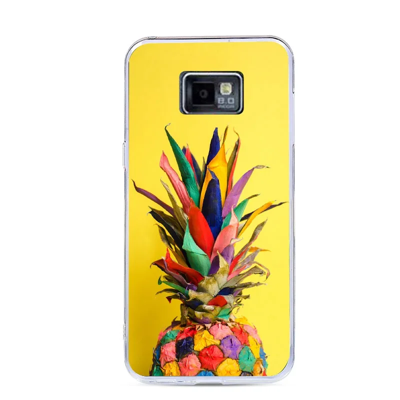 Прозрачный силиконовый чехол с красочным принтом для Samsung Galaxy S2 i9100 задняя крышка