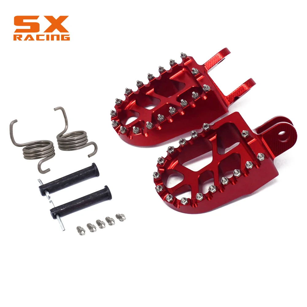 Мотоцикл Алюминий подножки подножек педали для ног HONDA CR80 XR250 XR400 96-05 XR350R 83-84 XR600R 89-00 XR650L XR650R