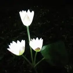 3LED солнечный свет Lotus землю лампы сад вилла сад открытый Wateproof украшения