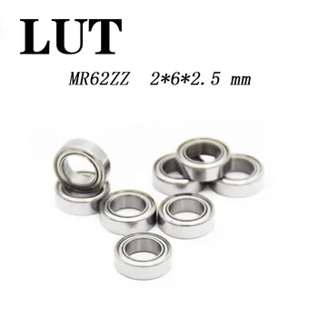 

10pcs/Lot High quality ABEC-5 MR62ZZ MR62Z MR62-2Z MR62 ZZ R-620ZZ 2x6x2.5 mm Metal seal Miniature Deep Groove Ball Bearing