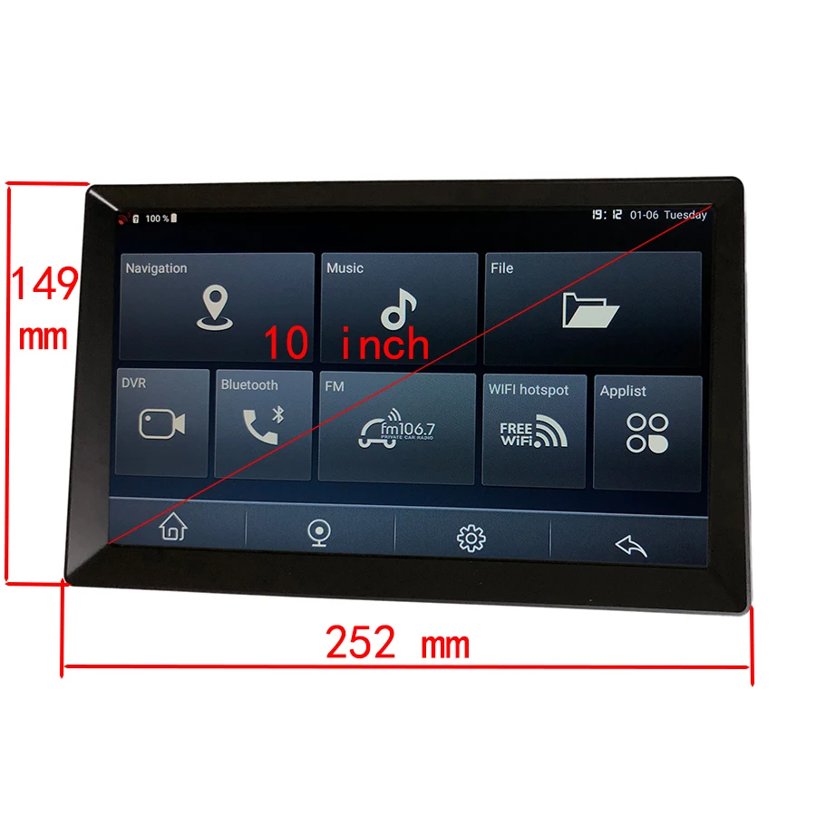 Udricare 9 дюймов автомобильный Грузовик Автобус gps Android WiFi Bluetooth телефон ADAS DVR gps навигация HD 1080P двойной объектив камера заднего вида DVR