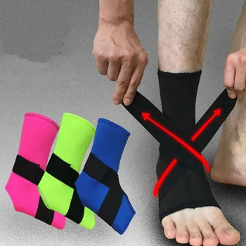 1Pcs Enkel Ondersteuning Sport Ademend Enkelbrace Protector Voetbal Basketbal Elastische Enkel Pad Veiligheid Brace Guard