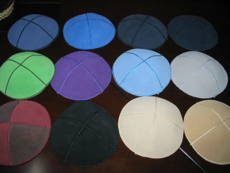 15/16 см замша KIPPAH еврейская кипа кожаная YARMULKE KIPPAH|jewish kippah|kippah |
