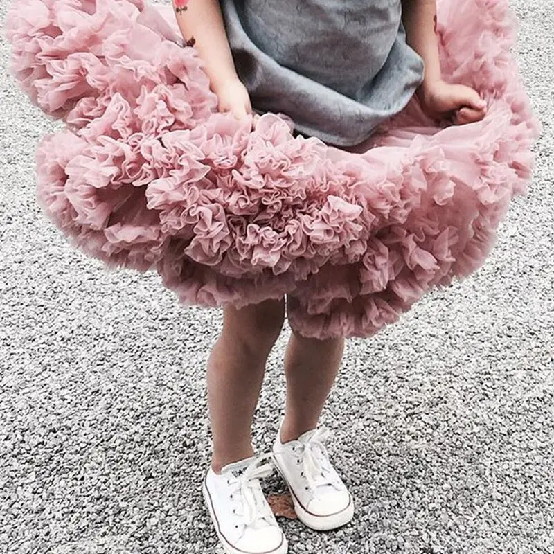 

Extra fluffy Baby Girls Tutu Skirt Lush tulle pettiskirt Ballet dance Skirts Party Dance Clothes Performance clothes