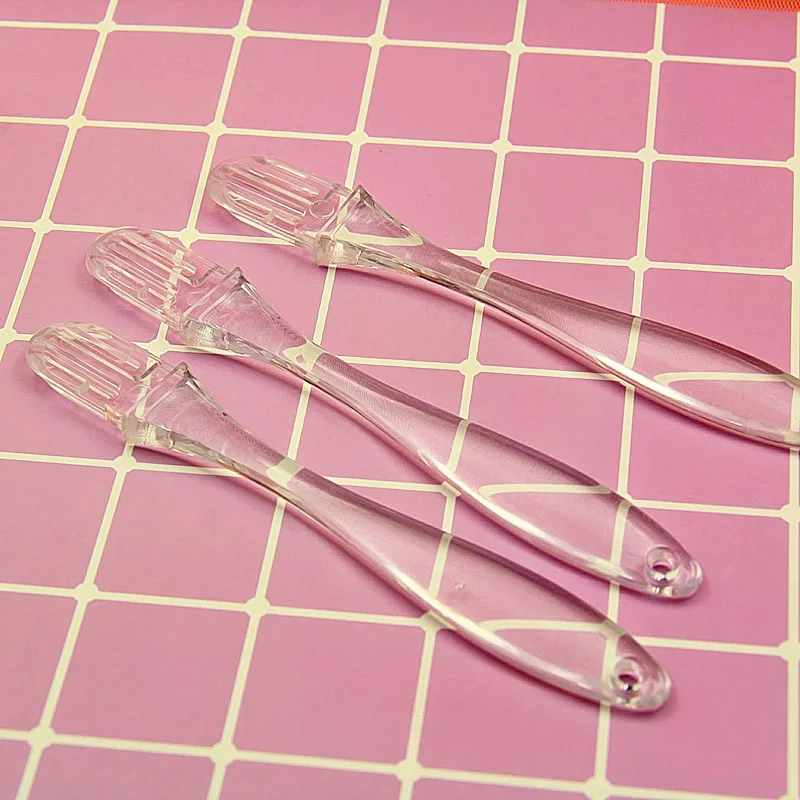 Transparent Crystal Stirring Spoon Clear Fluffy Slime Toys For Lizun Slime DIY Kit Accessories Supplies Clay Mud Stirring Tool Transparent Crystal Stirring Spoon Clear Fluffy Slime Toys For Lizun Slime DIY Kit Accessories Supplies Clay Mud Stirring Tool