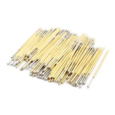 100pcs 1.3mm Head Dia 33.3mm Length Metal Spring Pressure Test Probe Needle PL75-D2 | Бытовая техника